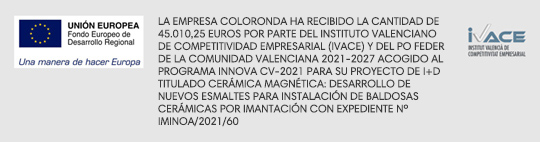 Proyecto financiado por los fondos FEDER dentro del Programa Operativo FEDER de la Comunitat Valenciana 2014 - 2020